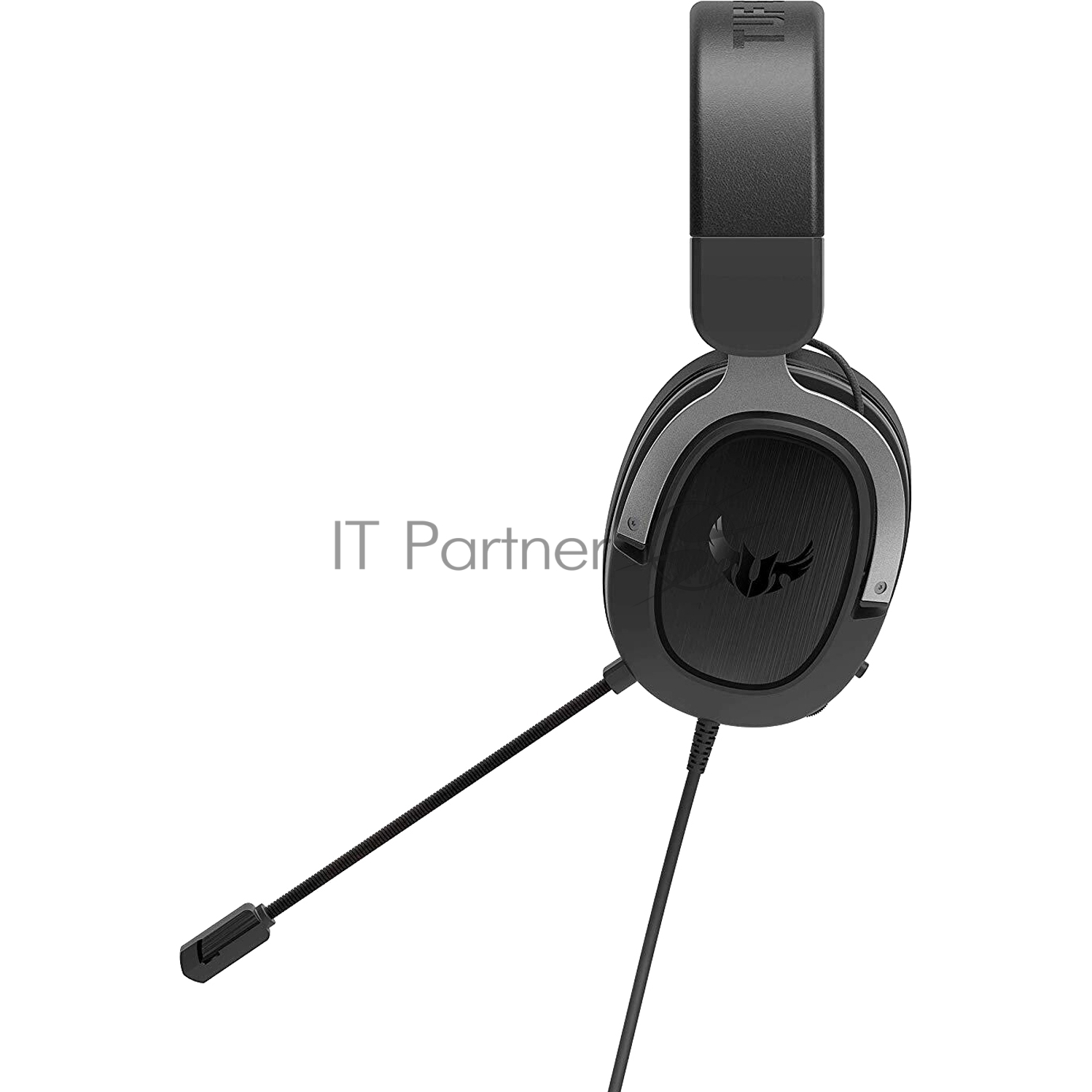 Гарнитура ASUS TUF Gaming H1 Wireless чёрный, беспроводная + проводная, USB/USB-C, до 15 ч, виртуальный 7.1, шумоподавление микрофона