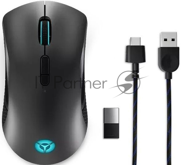 Мышь беспроводная/проводная Lenovo Legion M600 черный, 16000 dpi, радиоканал, Bluetooth, USB, кнопки - 9
