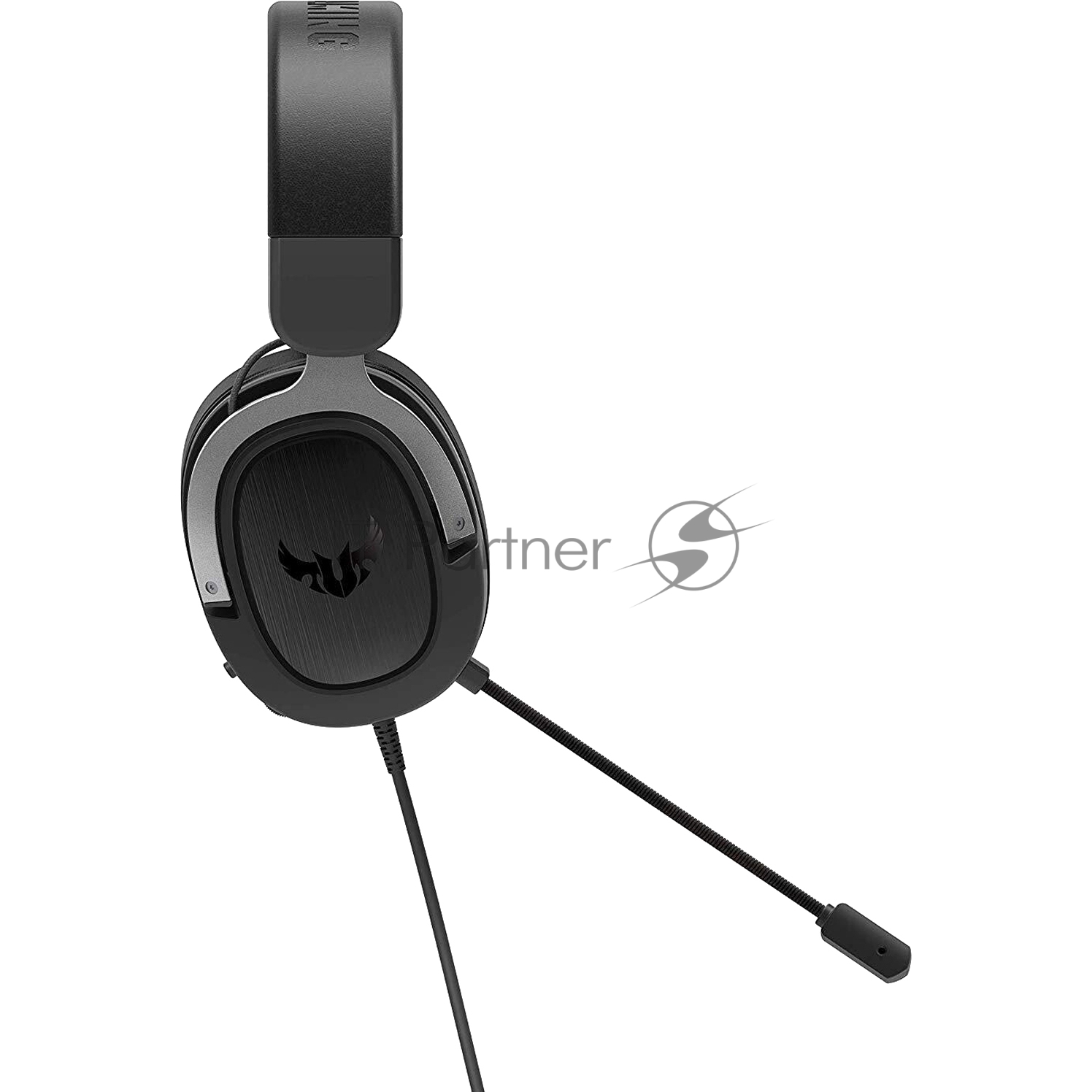 Гарнитура ASUS TUF Gaming H1 Wireless чёрный, беспроводная + проводная, USB/USB-C, до 15 ч, виртуальный 7.1, шумоподавление микрофона