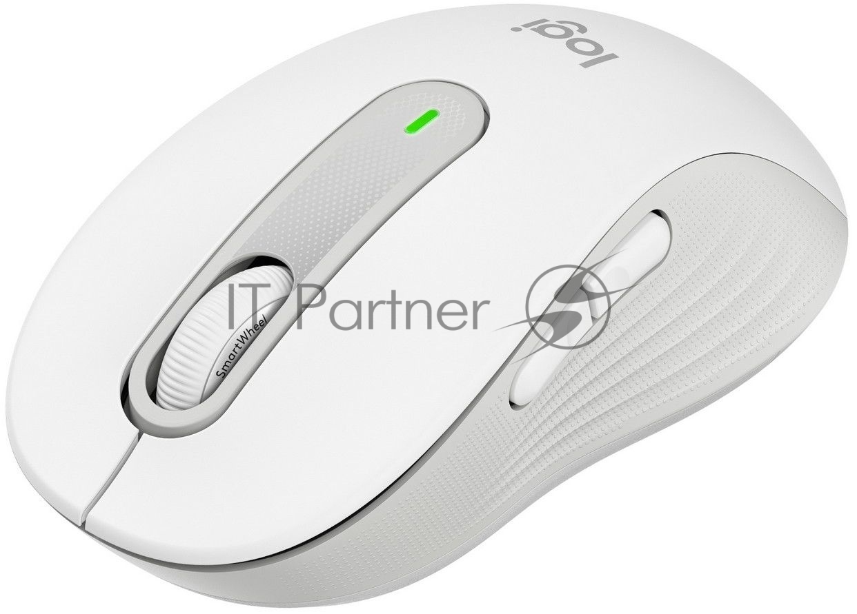 Мышь беспроводная Logitech Signature M650 белый, 4000 dpi, радиоканал, Bluetooth, USB, кнопки - 5