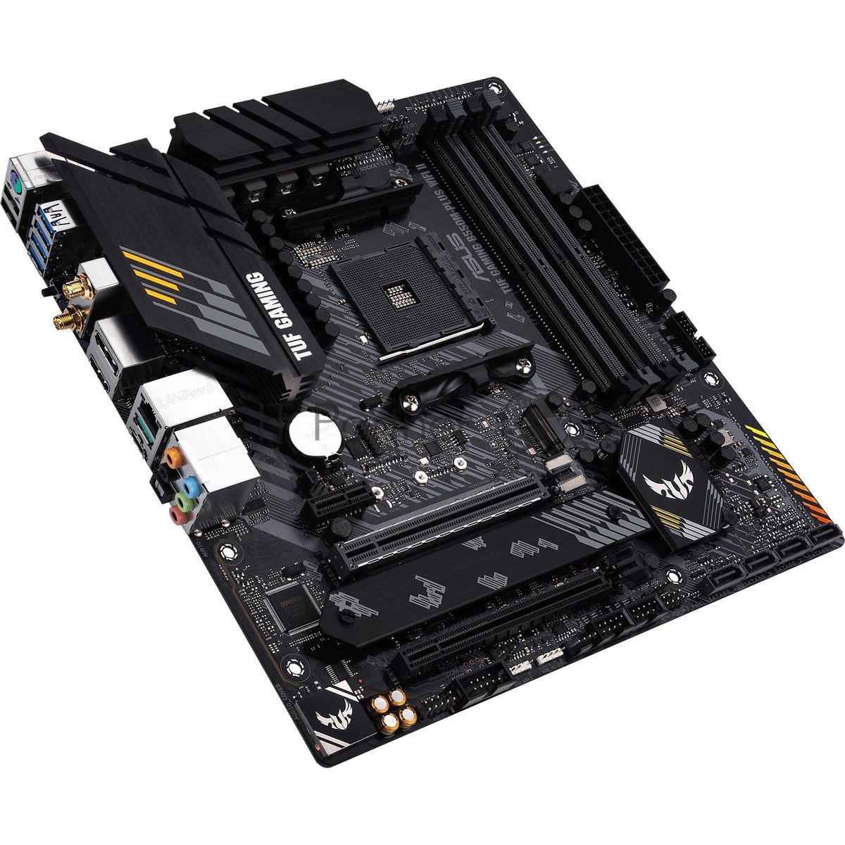 Материнская плата ASUS TUF GAMING B550M-PLUS WI-FI II, AM4, AMD B550, 4xDDR4, 4xSATA, 2xM.2, 1xPCIe 4.0 x16, DisplayPort, HDMI, 1x2.5Gb LAN, USB Type-C, Wi-Fi 6, Bluetooth, 5x3.5 мм, 7.1, microATX