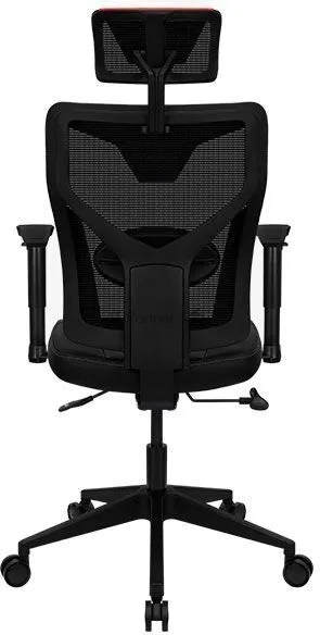 Кресло Aerocool GUARDIAN Champion красный, сетка, 150 кг, подголовник, регулируемые подлокотники, механизм качания, поясничная подушка