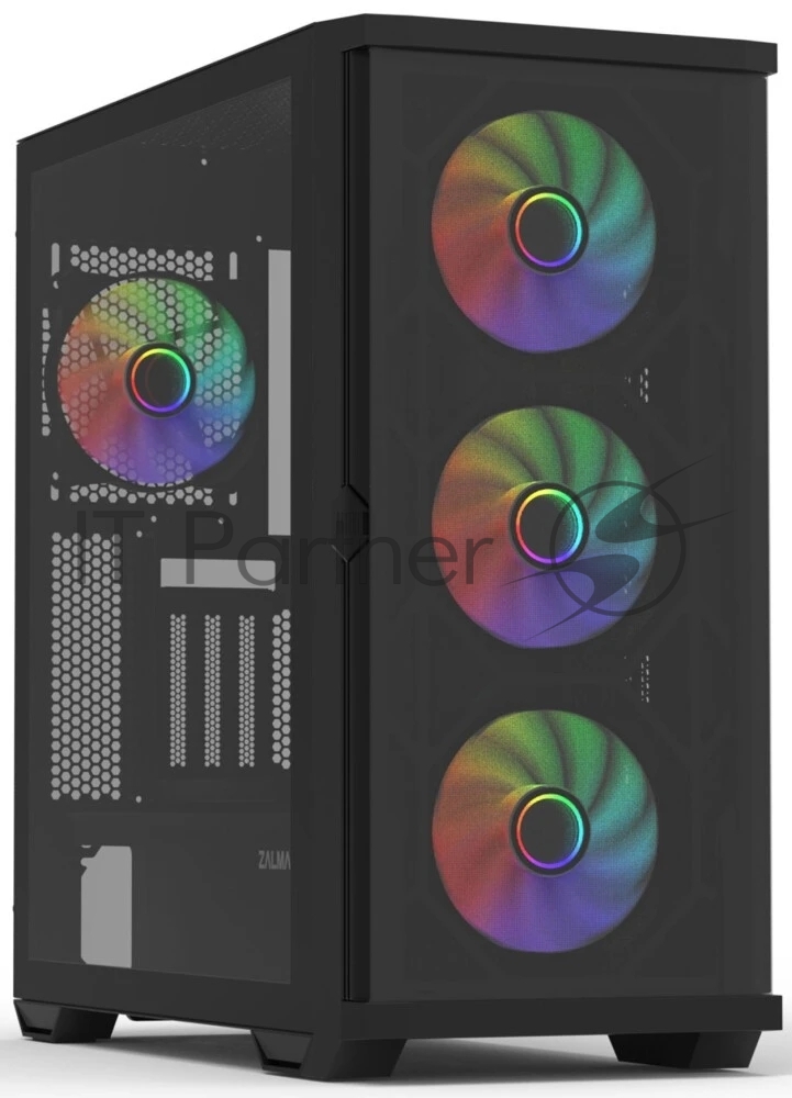 Компьютерный корпус ZALMAN Z10 DUO, ATX, BLACK, WINDOW, 2x3.5", 2x2.5", 2xUSB3.0, 1xUSB 3.1 Type-C, FRONT 3x120мм Infinity Mirror ARGb, REAR 1x120мм Infinity Mirror ARGb, replaceable front panel