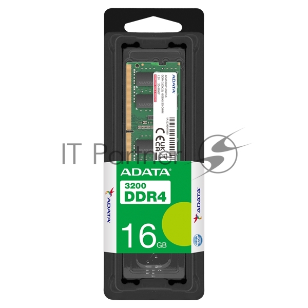 Оперативная память ADATA, DDR4, 16GB (1x16GB), 3200MHz, CL22, SO-DIMM