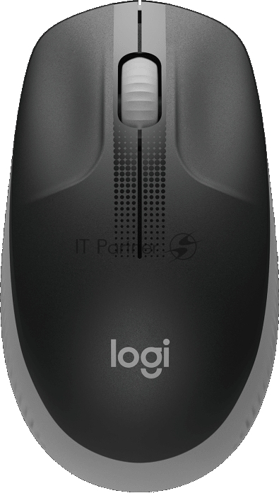 Мышь беспроводная Logitech M190 черный/серый, 1000 dpi, радиоканал, USB, кнопки - 3