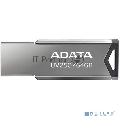 Флешка USB ADATA UV250 (AUV250-64G-RBK), 64Gb, USB 2.0, R/W 25/10, черный