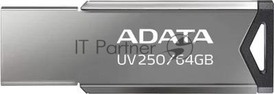 Флешка USB ADATA UV250 (AUV250-64G-RBK), 64Gb, USB 2.0, R/W 25/10, черный