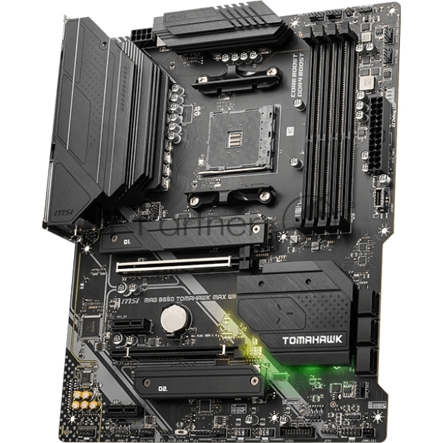 Материнская плата MSI MAG B550 TOMAHAWK MAX WIFI, AM4, AMD B550, 4xDDR4, 6xSATA, 2xM.2, 1xPCI-E 4.0 x16, 1xPCI-E 3.0 x4, 2xPCI-E x1, 1xHDMI, 1xDP, 1x 2.5Gb LAN, 2xUSB-A 2.0, 2xUSB-A 3.2 Gen 1, 1xUSB-A 3.2 Gen 2, 1xUSB-C 3.2 Gen 2, 5x3.5 мм, 7.1, ATX