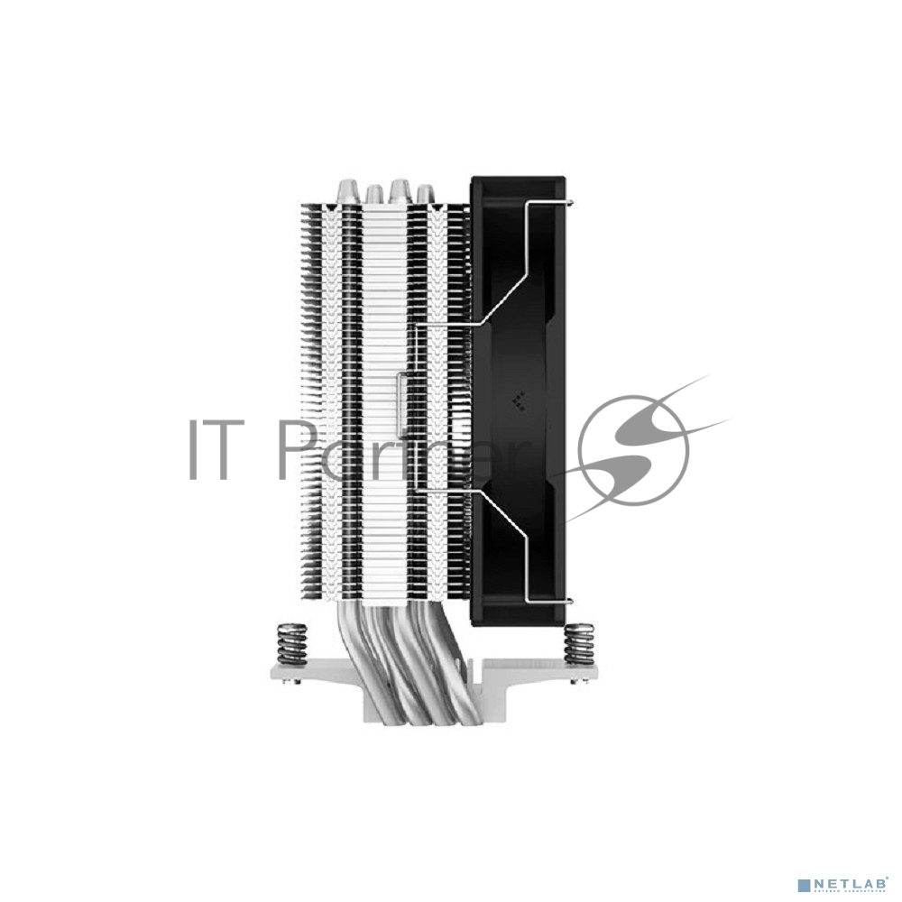 Кулер для процессора DEEPCOOL AG400 черный, 120 мм, алюминий/медь, 2000 об/мин, 31.6 дБ, 4 pin, 220 Вт, 150 мм