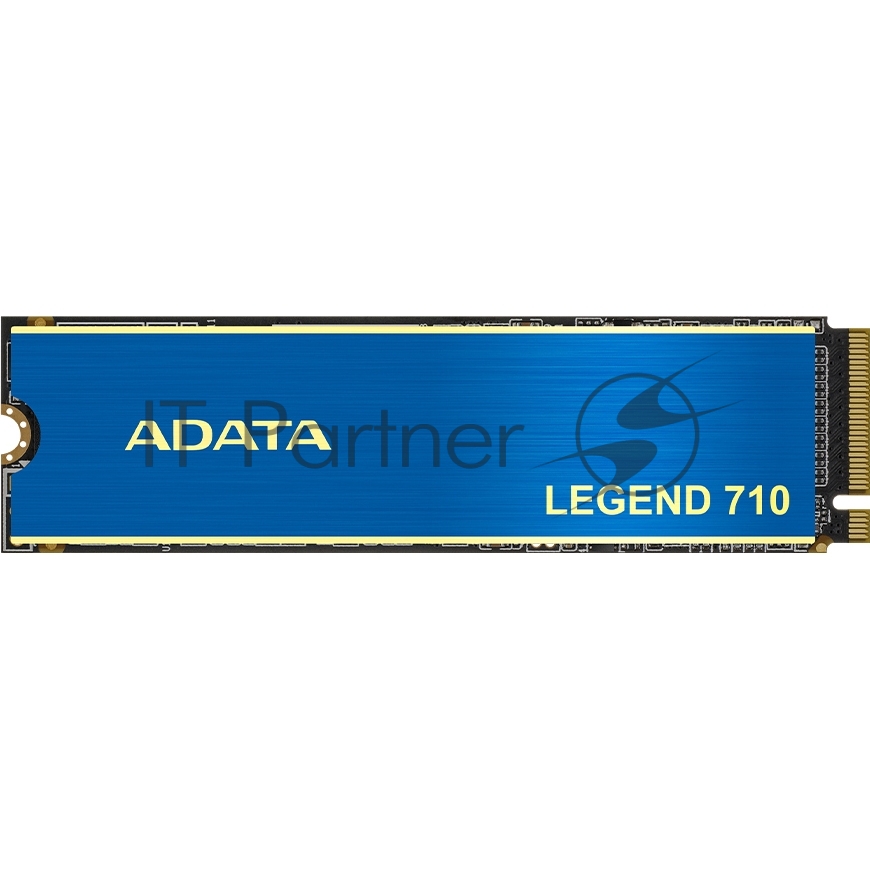 Накопитель SSD ADATA LEGEND 710, 512Gb, PCIe 3.0 x4, M.2 2280, NVMe, R/W 2400/1600, с радиатором