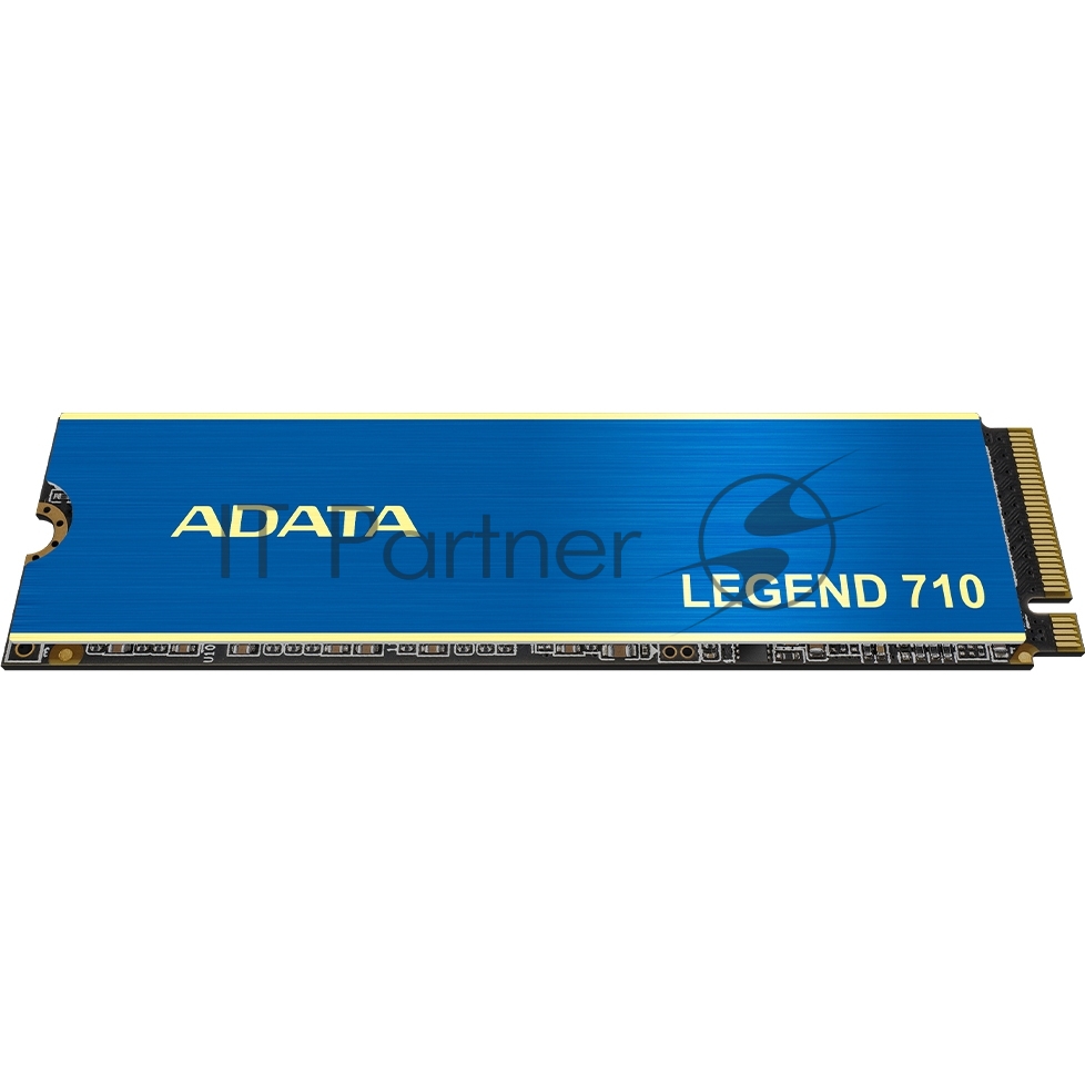 Накопитель SSD ADATA LEGEND 710, 512Gb, PCIe 3.0 x4, M.2 2280, NVMe, R/W 2400/1600, с радиатором
