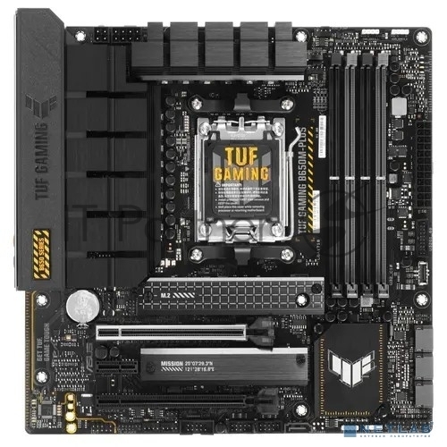 Материнская плата ASUS TUF GAMING B650M-PLUS, AM5, AMD B650, 4xDDR5, 4xSATA, 2xM.2, 1xPCIe 4.0 x16, 1xPCIe 4.0 x4, 1xDP, 1xHDMI, 1x 2.5Gb LAN, 4xUSB-A 3.2 Gen 2, 1xUSB-A 3.2 Gen 1, 1xUSB-C 3.2 Gen 2x2, 5x3.5 мм, 7.1, mATX