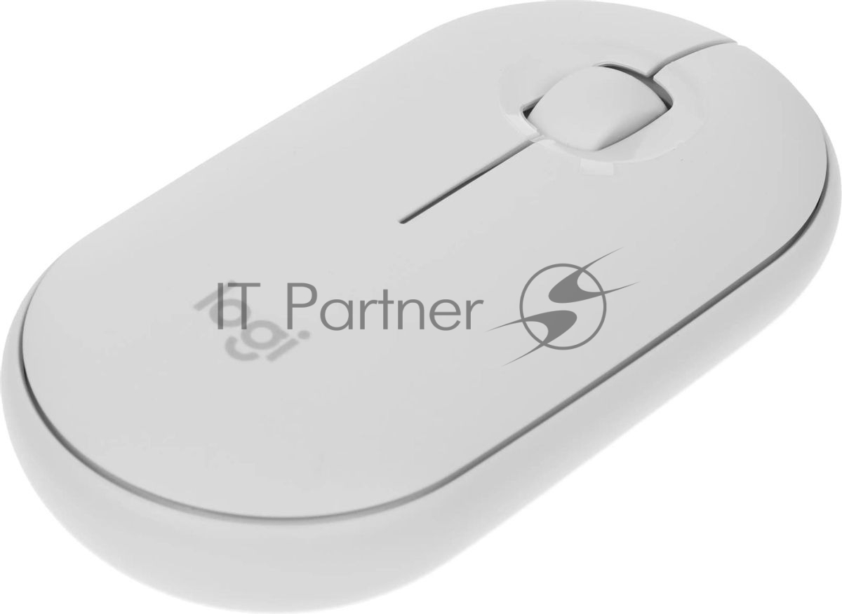 Мышь беспроводная Logitech Pebble M350 белый, 1000 dpi, радиоканал, Bluetooth, USB, кнопки - 3
