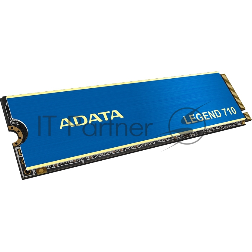 Накопитель SSD ADATA LEGEND 710, 512Gb, PCIe 3.0 x4, M.2 2280, NVMe, R/W 2400/1600, с радиатором
