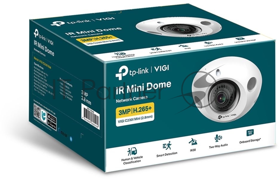 Компактная купольная IP-камера VIGI C230I Mini(2.8мм) 3 Мп