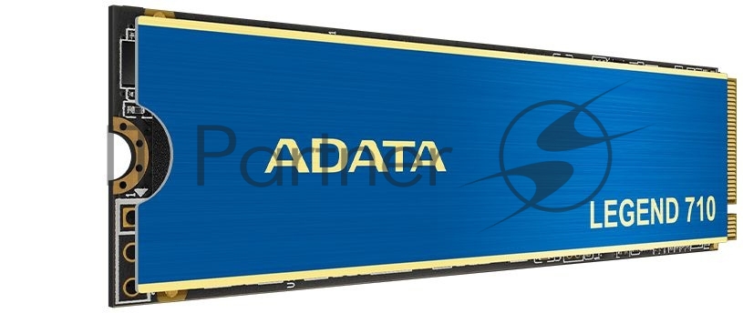 Накопитель SSD ADATA LEGEND 710, 512Gb, PCIe 3.0 x4, M.2 2280, NVMe, R/W 2400/1600, с радиатором