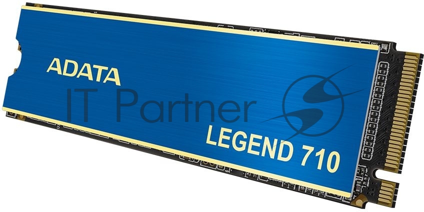 Накопитель SSD ADATA LEGEND 710, 512Gb, PCIe 3.0 x4, M.2 2280, NVMe, R/W 2400/1600, с радиатором
