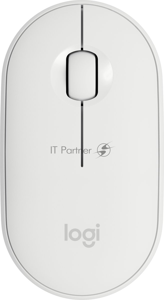 Мышь беспроводная Logitech Pebble M350 белый, 1000 dpi, радиоканал, Bluetooth, USB, кнопки - 3