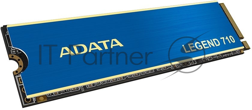 Накопитель SSD ADATA LEGEND 710, 512Gb, PCIe 3.0 x4, M.2 2280, NVMe, R/W 2400/1600, с радиатором