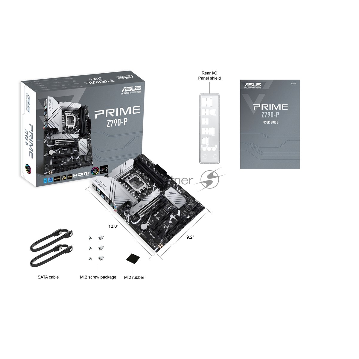 Материнская плата ASUS PRIME Z790-P, LGA1700, Intel Z790, 4xDDR5, 4xSATA, 3xM.2, 4xPCIe x16, 1xPCIe x1, DisplayPort, HDMI, 1x2.5Gb LAN, USB Type-C, 3x3.5 мм, 7.1, ATX