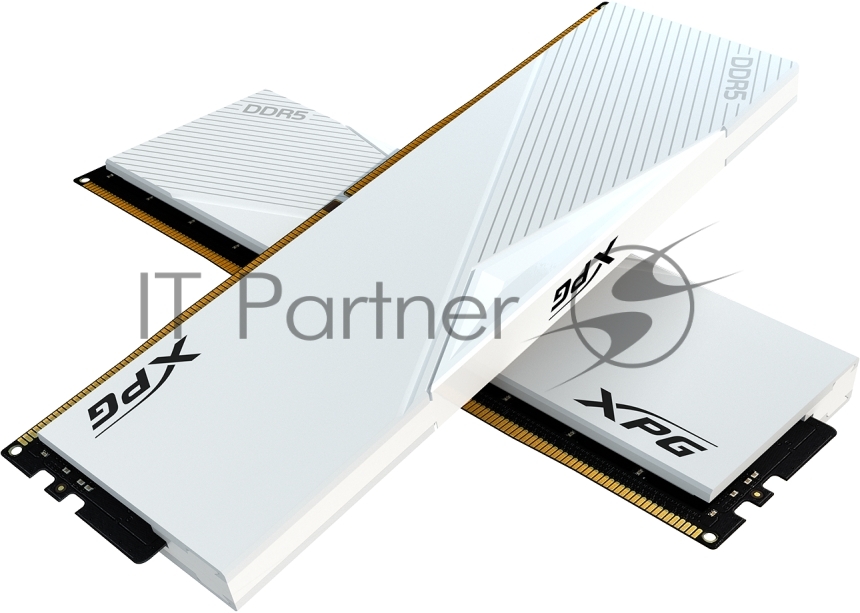 Оперативная память XPG Lancer, DDR5, 64GB (2x32GB), 6000MHz, CL30, DIMM, с радиаторами, белый