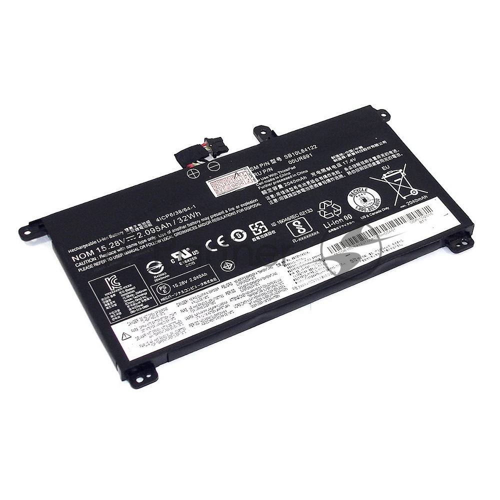 Аккумуляторная батарея для ноутбука Lenovo Thinkpad P52s (01AV493) 15.2V 2100mAh