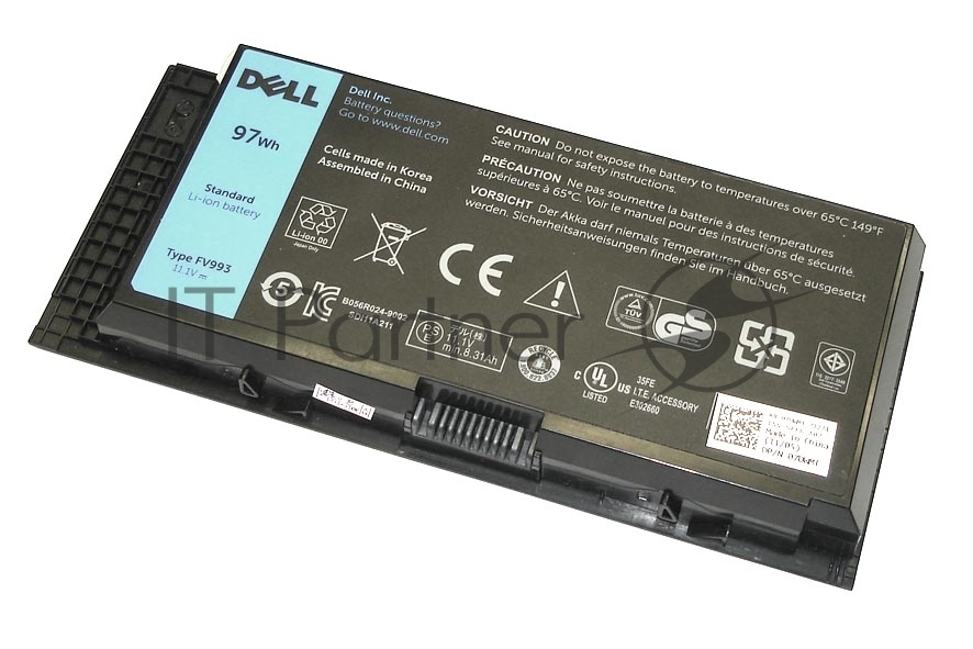 Аккумулятор DELL FV993, для ноутбука, 97Wh