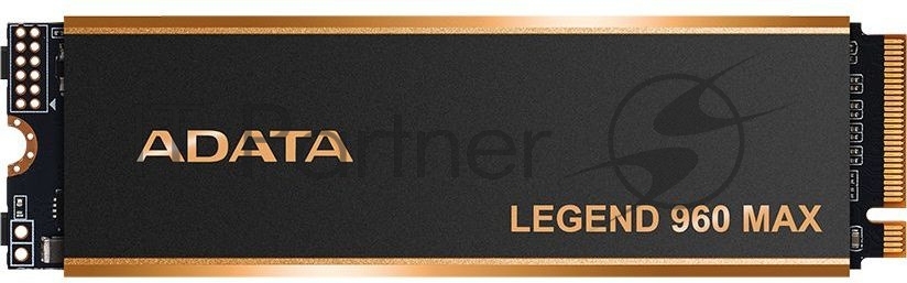 Накопитель SSD ADATA LEGEND 960 MAX, 2Tb, PCIe 4.0 x4, M.2 2280, NVMe, R/W 7400/6800, с радиатором