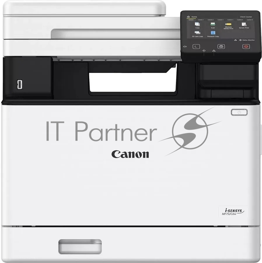 МФУ лазерное Canon i-SENSYS MF752Cdw (5455C012), A4, цветное, печ. 33 стр/мин., скан. до 50 стр/мин., 1200 x 1200 dpi (печать) 600x600dpi (скан.), USB, RJ-45, Wi-Fi, BlueTooth, Air Print, Mopria