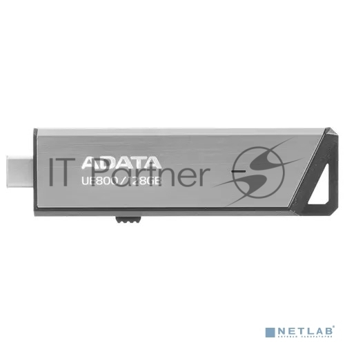 Флешка USB ADATA UE800 (AELI-UE800-128G-CSG), 128Gb, Type-C USB 3.2, R/W 1000/550, серебристый