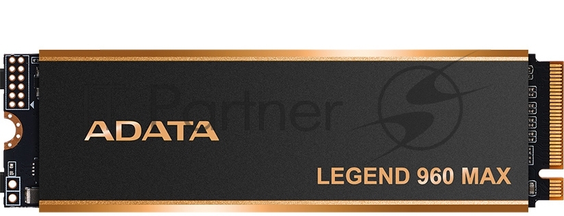 Накопитель SSD ADATA LEGEND 960 MAX, 2Tb, PCIe 4.0 x4, M.2 2280, NVMe, R/W 7400/6800, с радиатором