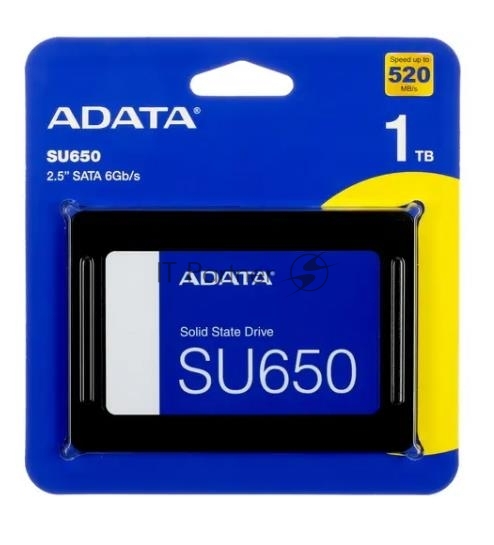Накопитель SSD ADATA Ultimate SU650, 1Tb, SATA III, 2.5", R/W 520/450