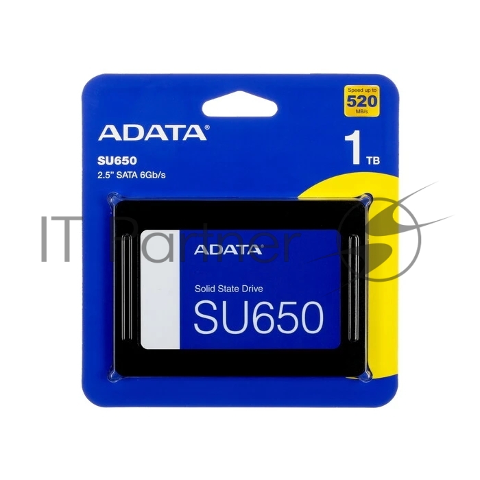 Накопитель SSD ADATA Ultimate SU650, 1Tb, SATA III, 2.5", R/W 520/450