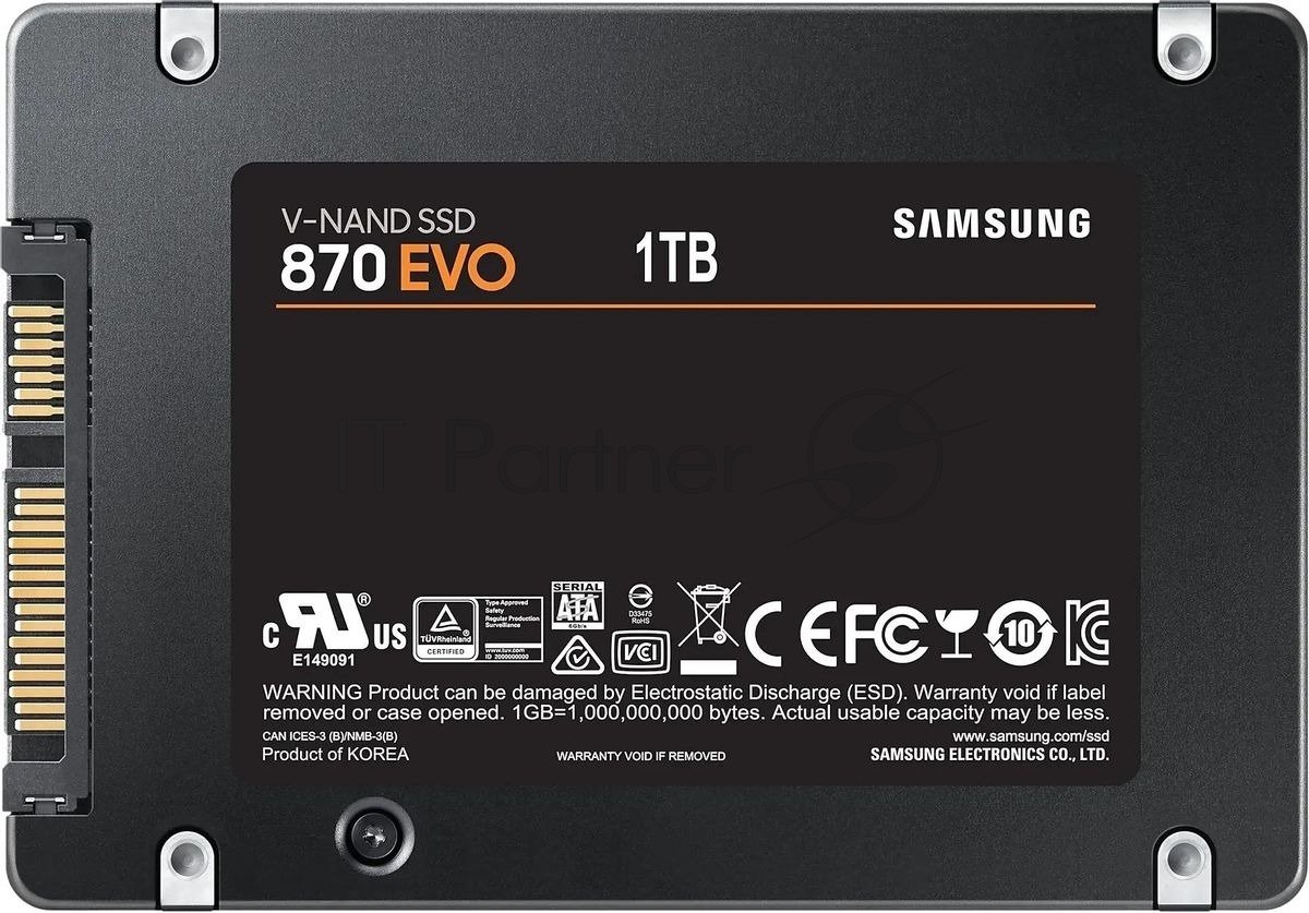 Жесткий диск SSD SAMSUNG SATA2.5" 1TB 6GB/S 870 EVO MZ-77E1T0B/AM