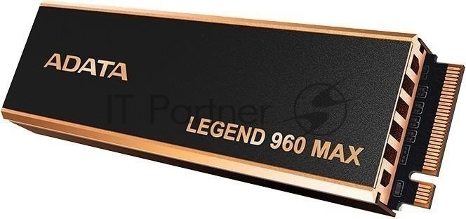 Накопитель SSD ADATA LEGEND 960 MAX, 2Tb, PCIe 4.0 x4, M.2 2280, NVMe, R/W 7400/6800, с радиатором
