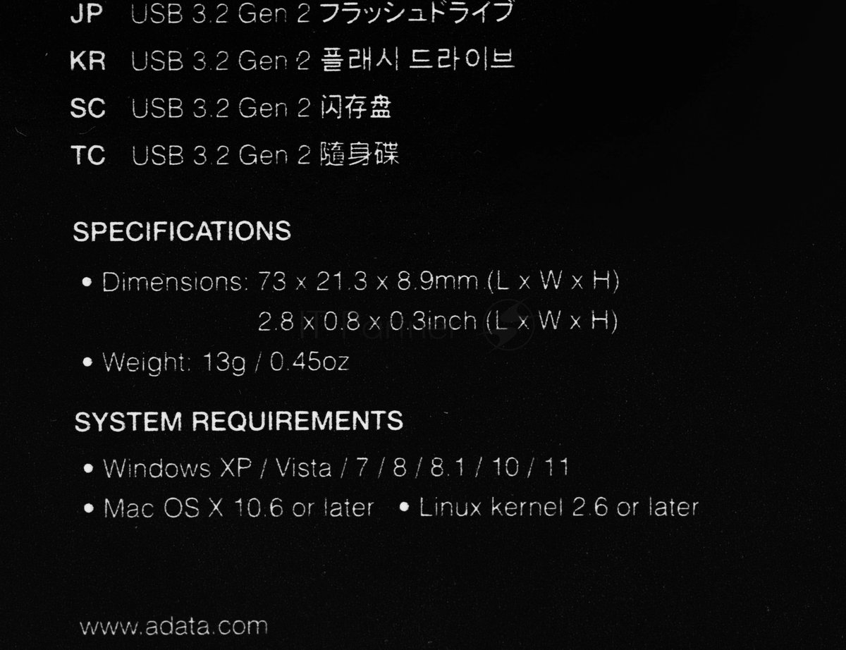 Флешка USB ADATA UE800 (AELI-UE800-128G-CSG), 128Gb, Type-C USB 3.2, R/W 1000/550, серебристый
