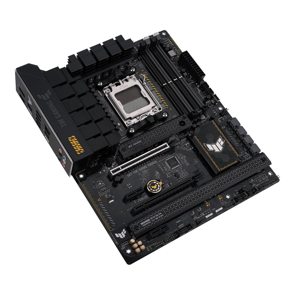 Материнская плата ASUS TUF GAMING B650-PLUS, AM5, AMD B650, 4xDDR5, 4xSATA, 3xM.2, 1xPCIe 4.0 x16, 1xPCIe 4.0 x4, 2xPCIe x1, DisplayPort, HDMI, 1x2.5Gb LAN, USB Type-C, 5x3.5 мм, 7.1, ATX