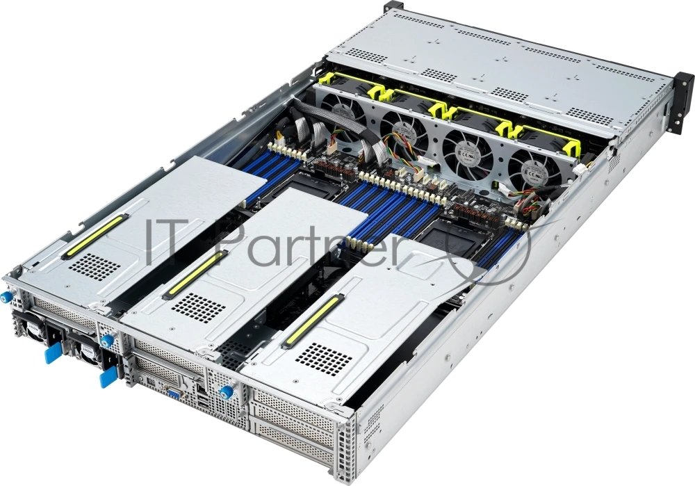 Серверная платформа ASUS RS720-E11-RS12U, 2U, 2 x LGA4677, 32 DIMM DDR5, 12=8 x NVMe/SAS*/SATA + 4 NVMe/SATA hs, 2 x M.2 slot, 2 x 10Gbe (X710) RJ45 port,Up to 8 slots PCIe 5.0, 1 x OCP 3.0, 1+1 1600W