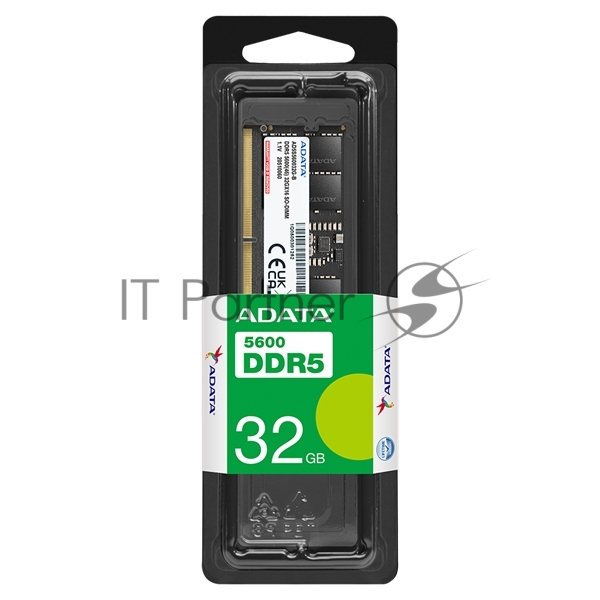 Оперативная память ADATA, DDR5, 32GB (1x32 GB), 5600 MHz, CL46, DIMM