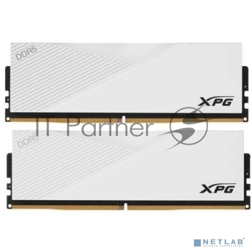 Оперативная память XPG Lancer, DDR5, 64GB (2x32GB), 6400MHz, CL32, DIMM, с радиаторами, белый