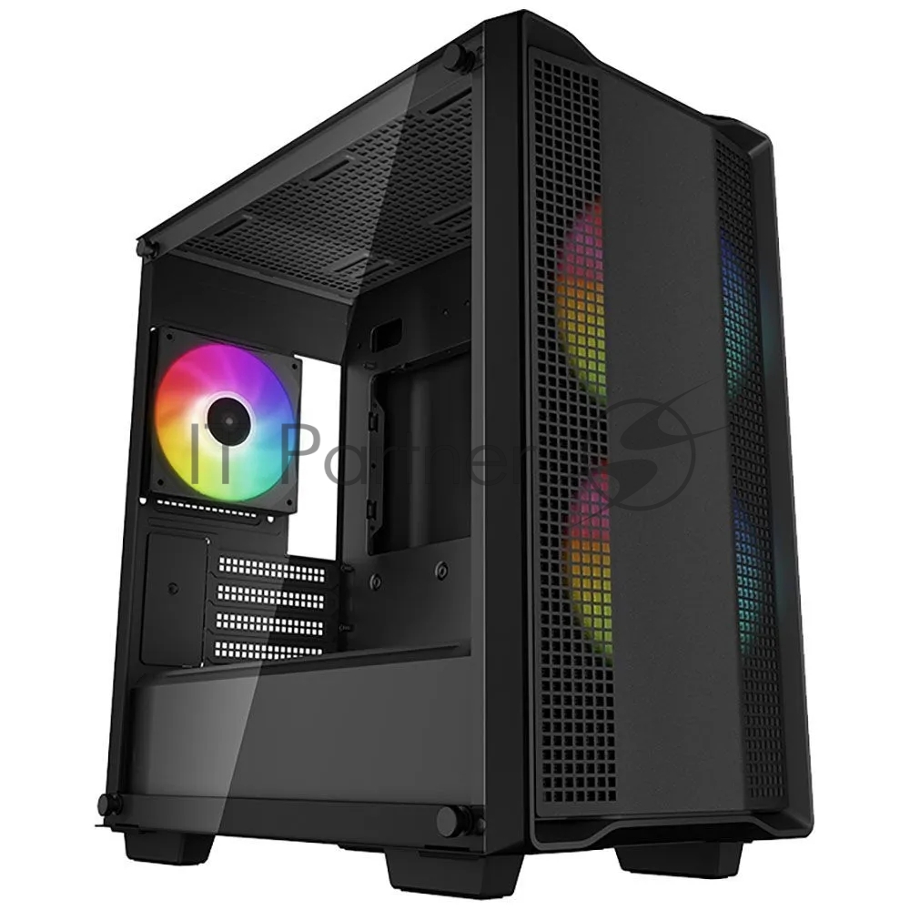 Корпус Deepcool CC360 ARGB черный mATX 5x120mm 4x140mm 1xUSB2.0 1xUSB3.0 audio bott PSU [R-CC360-BKAPM3-G-1]