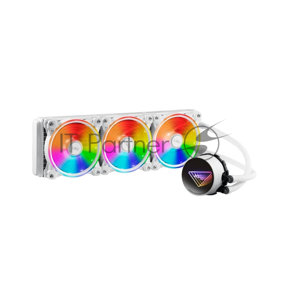 Система водяного охлаждения XPG - Levante X 360, охлаждение Водяное, 2000rpm, 4-pin, TDP-250Вт, 3 x 120 мм, LEVANTEX360-WHCWW