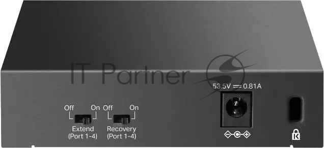 Коммутатор настольный TP-Link LS105LP с 5 портами 10/100 Мбит/с (4 порта PoE)