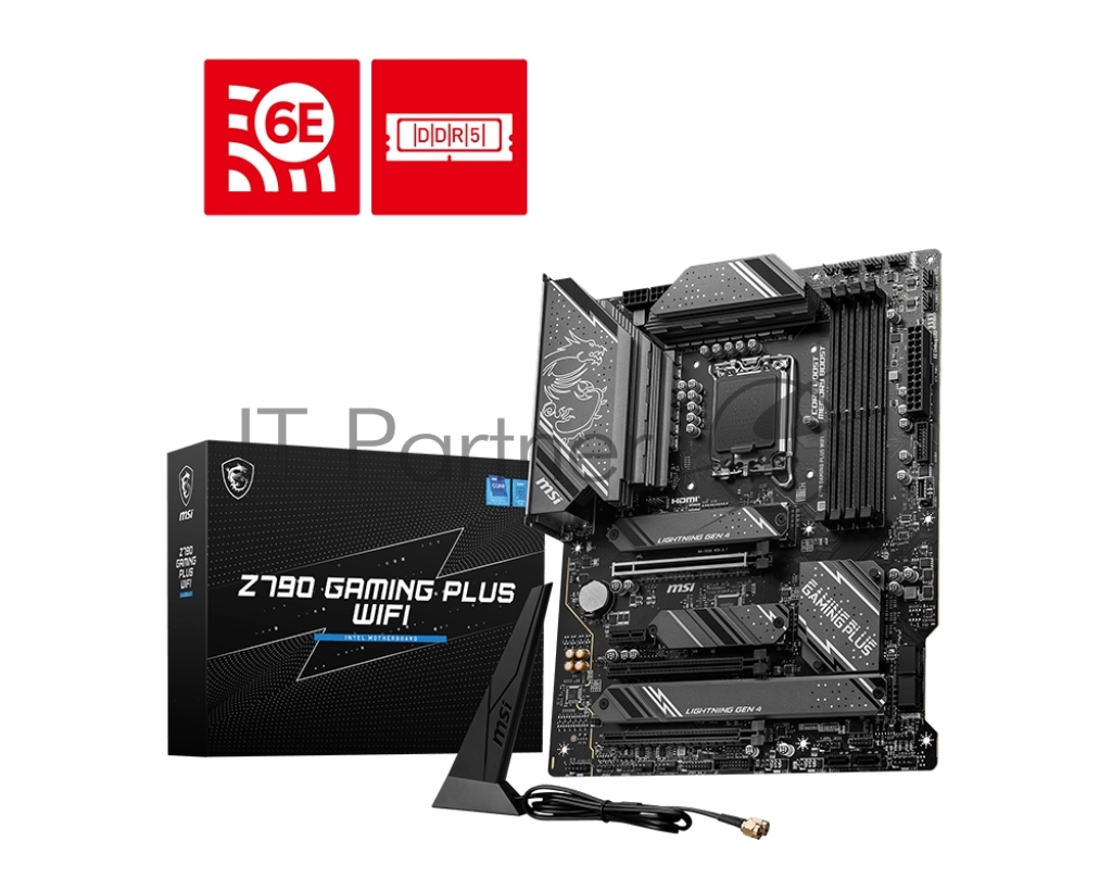 Материнская плата MSI Z790 GAMING PLUS WIFI, LGA1700, DDR5, ATX