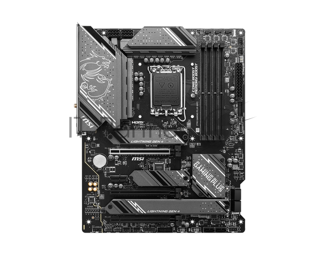 Материнская плата MSI Z790 GAMING PLUS WIFI, LGA1700, Intel Z790, 4xDDR5, 6xSATA, 4xM.2, 1xPCIe 5.0 x16, DisplayPort, HDMI, 1x2.5Gb LAN, USB Type-C, 6x3.5 мм, 7.1, ATX