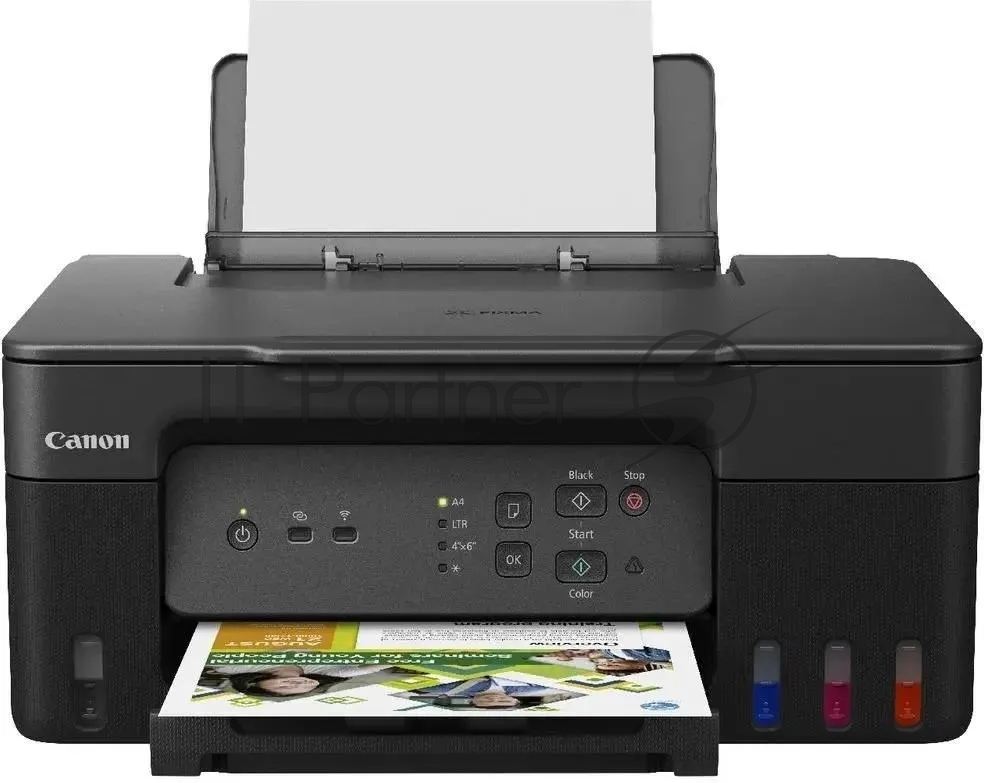 МФУ струйное Canon PIXMA G3430 (5989C009), A4, цветное, печ. 11 стр/мин. (ч/б) 6 стр/мин. (цвет), скан. до 3.16 стр/мин., 4800 x 1200 dpi (печать) 600x1200dpi (скан.), USB, Wi-Fi, Air Print, Mopria