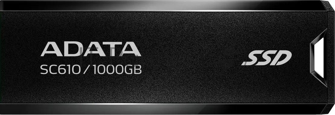 Внешний SSD ADATA SC610, 1TB, USB 3.2 Gen 2 Type-A, R/W 550/500, черный