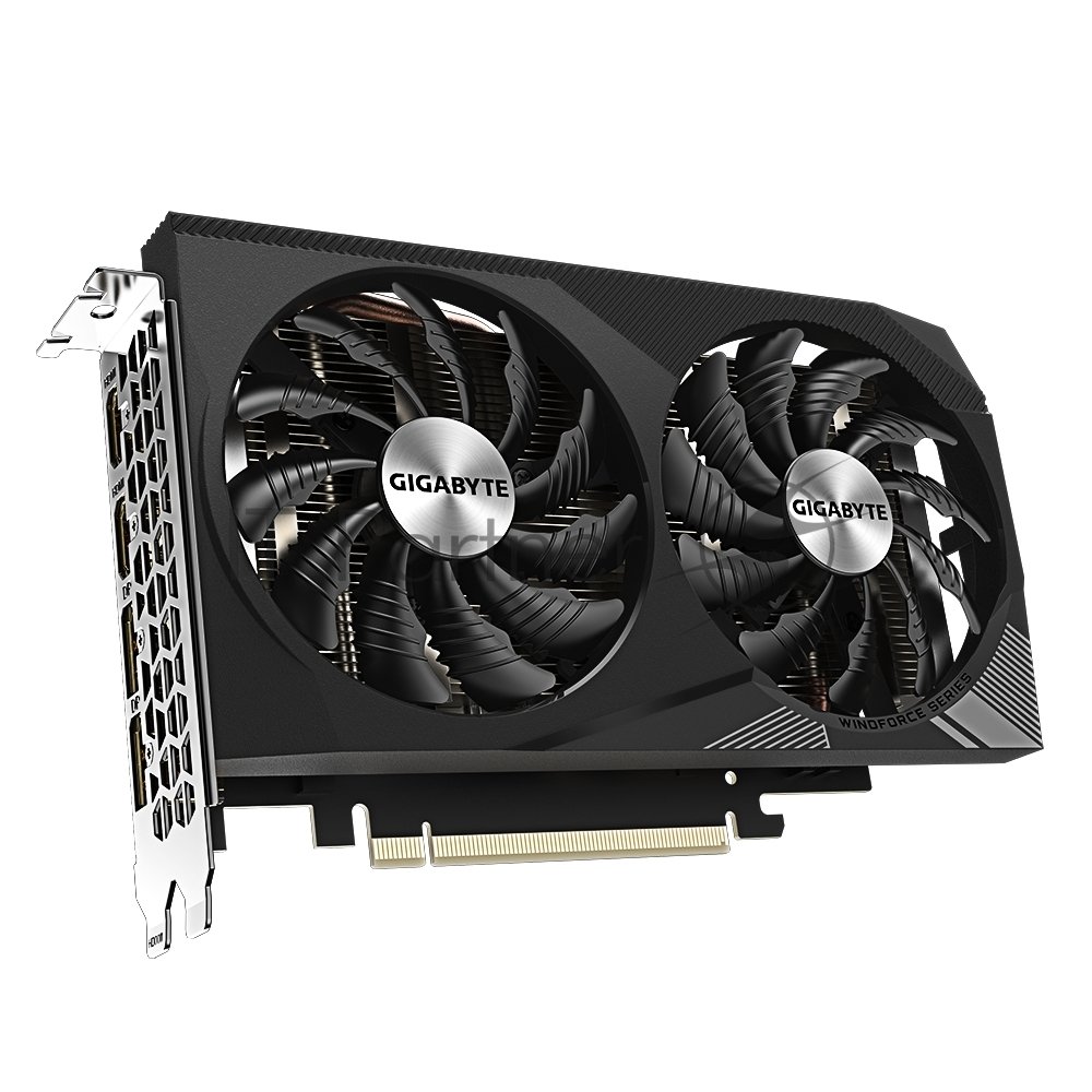 Видеокарта GIGABYTE GeForce RTX 3050 WINDFORCE OC V2, 8 GB GDDR6, 128 bit, 2xDisplayPort, 2xHDMI, GPU 1552 MHz