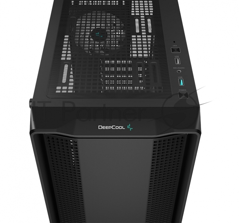 Компьютерный корпус Deepcool CC560 V2 черный без БП ATX 4x120мм 1xUSB 2.0 1xUSB 3.0 audio bott PSU