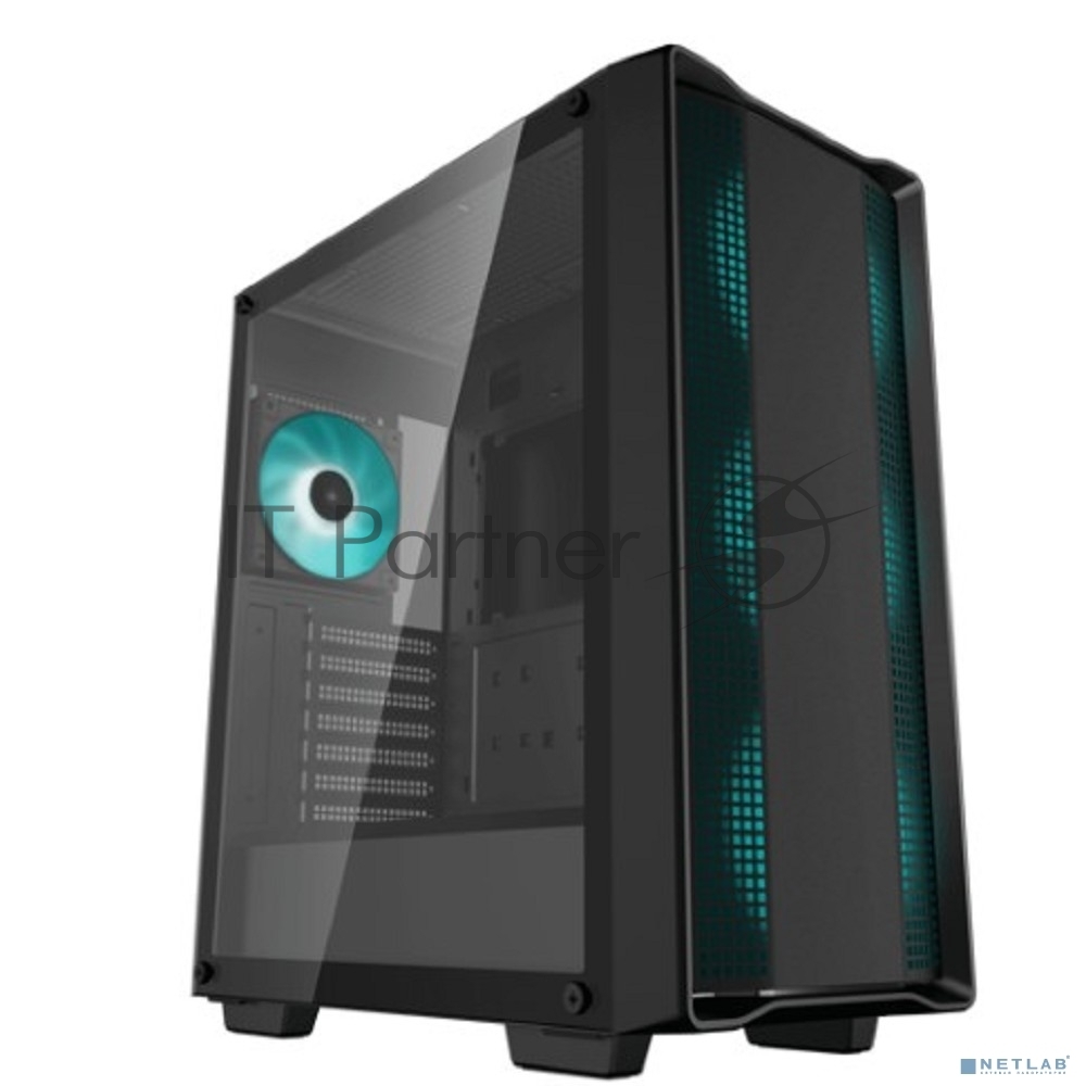 Компьютерный корпус Deepcool CC560 V2 черный без БП ATX 4x120мм 1xUSB 2.0 1xUSB 3.0 audio bott PSU